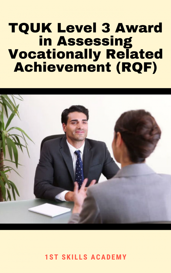 TQUK Level 3 Award in Assessing Vocationally Related Achievement (RQF)